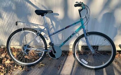 27" Huffy 12-speed Crossport Gray/Blue Bike