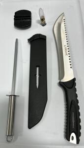 16&rdquo; STAINLESS CAMILLUS KNIFE,GAMO<br/>PBA/RAPTOR .177 CAL 100CT UPC: 793676015460