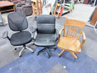 (3) Assorted Office Chairs