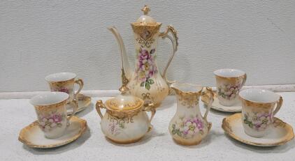 (1) Fine Quality 13pc Chocolate Pot Set, Imari Porcelain Made in Japan