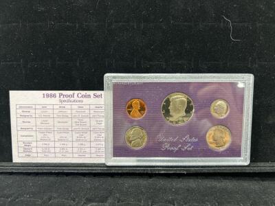 1986 United States proof coin set