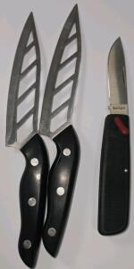 Vtg Kershaw Kai 4510 Seki Japan Lever Lock Manual Folding Pocket Knife,Pair Of Aero Knife
