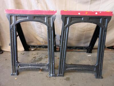 A Set of Plastic Heavy-Duty Saw Horses 31"x23"