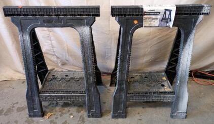 Set of Heavy Duty Plastic Sawhorse's
