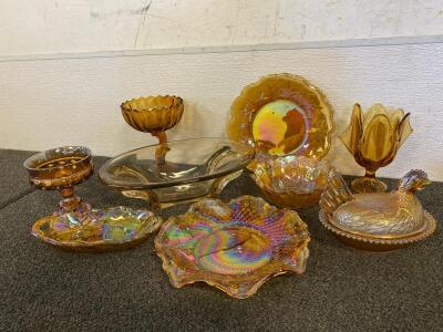 Carnival Glass Dishes And Decor