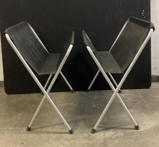 (2) Folding Canvas Print Racks