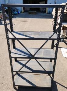 Metal Storage Shelving Unit, 5 Adjustable Shelves, Black, 72"x36"x18"