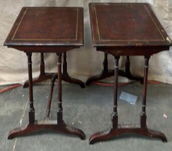 (2) Matching Side Tables / 18.5&rdquo; L x 15.5&rdquo; W x 24&rdquo; H / 16&rdquo; L x 21&rdquo; W x 24&rdquo; H