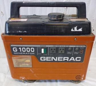 Generac G 1000 Portable Gas Generator 17"x16"x12"