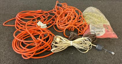 (3) Extension Cords, (1) Drylite Rainwear, And More