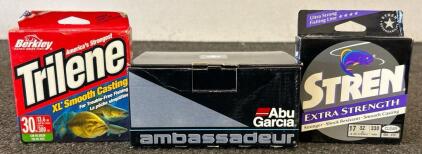 (1) BRAND NEW!! Ambassadeur Reel And (2) Fishing Lines
