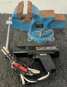 Bench Vise & Stewart-Warner Inductive D.C. Timing Light