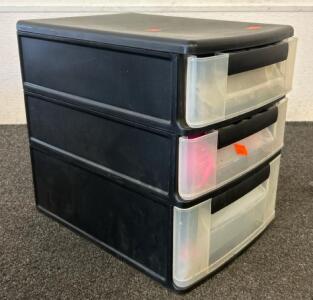 (1) 3 Drawer Organzier With Fly Fishing Essentials