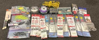 Fishing Gear Including Steelhead Rigs, Fishing Line, Barrel Swivels, And More