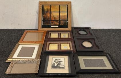&ldquo;O Jerusalem&rdquo; Framed Artwork & Large Collection of Variously Sized Picture Frames