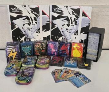 Pokemon Starter Set- Binders, Various Card Sleeves, Eeveelution Collector Tins And A Box Of Base Cards