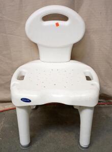 Invacare Bath/Shower Chair Seat is 15"Tall Full Dimensions Are 30"x18"x20"