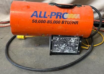 All-Pro 50,000-85,000 BTU/HR Propane Heater