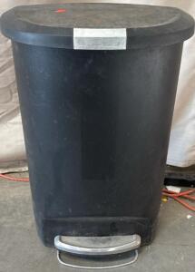 Black Trash Can