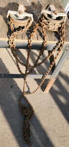 Chain Hoist Pulley Block, 1000 lbs Capacity, 2 Double Sheaves and 1 Single Sheave