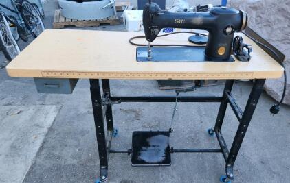Singer 241-12 Industrial Sewing Machine, Electric Motor, USA Made