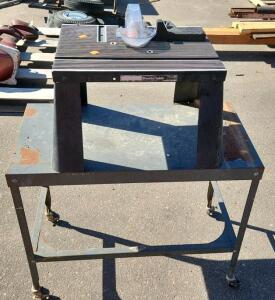 Craftsman Router Table Model 25560 W/ Metal Stand And Casters