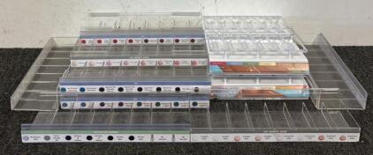 Large Assortment of Nail Tech Organized Display Shelves