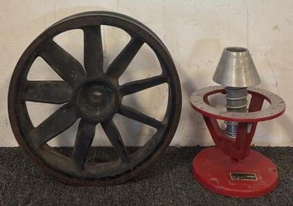 Compressor Pulley & Vintage Portable Bubble Wheel Balancer