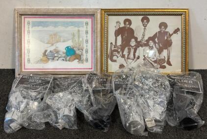 Framed &ldquo;Jackson 5&rdquo; Portrait, Framed Painting, & Large Assortment of LDS Church Decor
