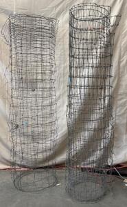 (2) Large Spools Of Chicken Wire