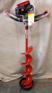 (New) Eskimo Sting Ray S33Q8 8-inch Ice Auger. It Features a 33cc Viper 2-Cycle Engine That is Tested for Cold Weather. New Un Used