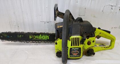 Poulan Wood Shark Model 1950 14" Chain Saw