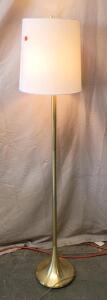 Contemporary 58" Brass Metal Lamp