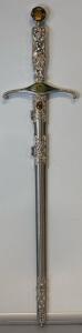 Goddess Sword With Sheath, Stainless Steel Blade, 21" total, Blade is 14.5" long