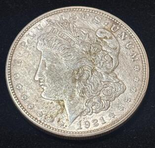 1921-D Morgan Silver Dollar Coin