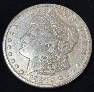 1921-S Morgan Silver Dollar Coin