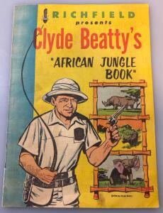 Vintage Richfield Presents Clyde Beatty&rsquo;s African Jungle Book Giveaway Promo Comic 1956