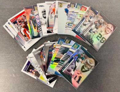 (30) Sports Cards Including: Kelce, Prescott, Lawrence, Burks, Ryan and Many More