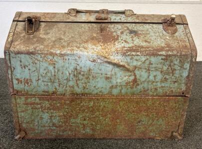 (1) Vintage Tool Box With Various Tools