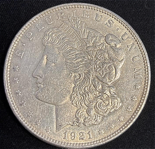 1921 Morgan Silver Dollar Coin