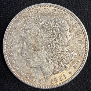 1921 Morgan Silver Dollar Coin