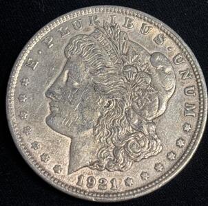 1921 Morgan Silver Dollar Coin