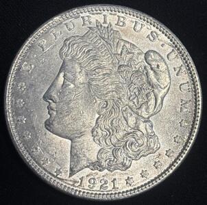 1921 Morgan Silver Dollar Coin