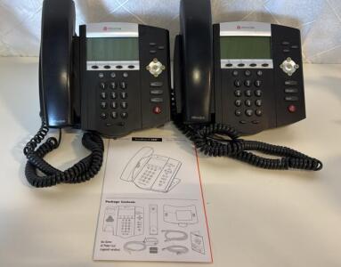 (6) POLYCOM IP 450 Business Phones (8) Mitel 8528 Business Telephone&mdash; No Power Cord &mdash;