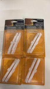 (4) Packs Of Bi-Fold Door Stay Closed Track Snugger