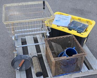 Pallet of Assorted Storage Items, Cookware & More!