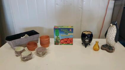 Assorted Home Decor And Pots