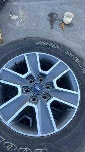 (4) 18&rdquo; Ford Wheels 6x5.25. & (4) 275/65/18 Tires Attached & Factory Lug Nuts