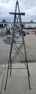 Metal Stand Windmill 85" Tall