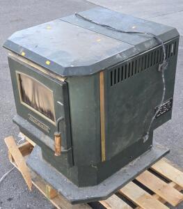 Pellet Master Pellet Furnace w/ Electric Fan & Feeder - 30&frac12;"H x 24"W x 27"D